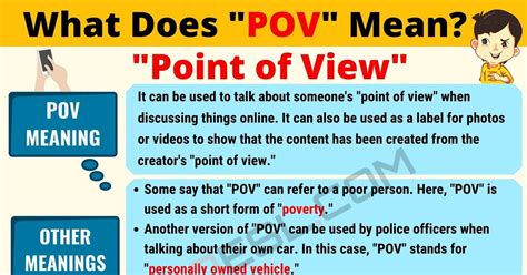 pov sex meaning|POV Sexual Abbreviation Meaning